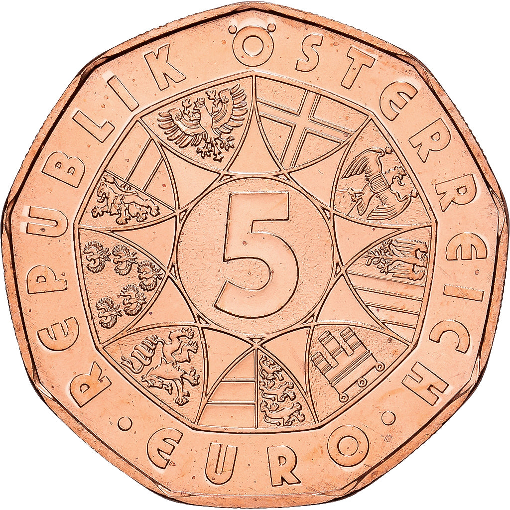 Austria, 5 Euro, 140e anniversaire de la fin de l'expédition austro-hongroise