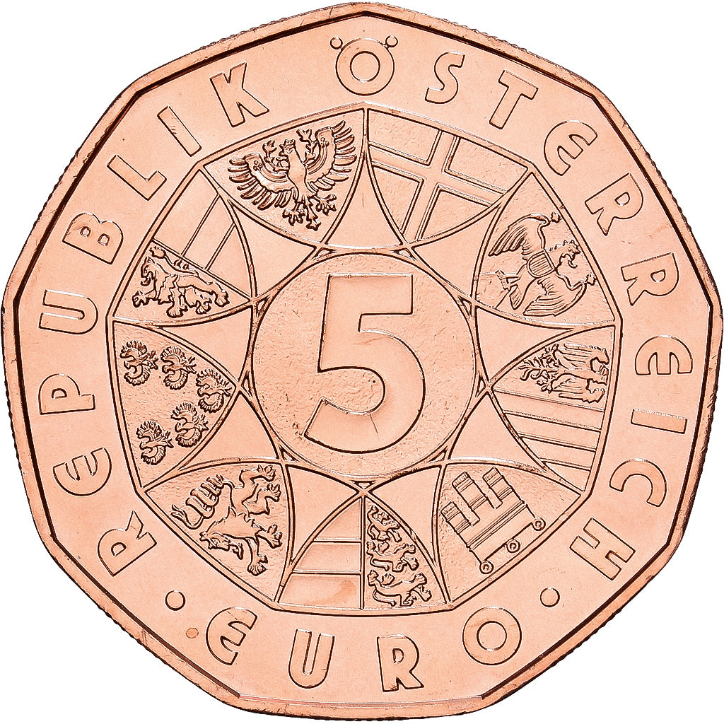 Austria, 5 Euro, Le lièvre d'Albrecht Dürer, 2016, AUSTRIAN MINT, Cuivre