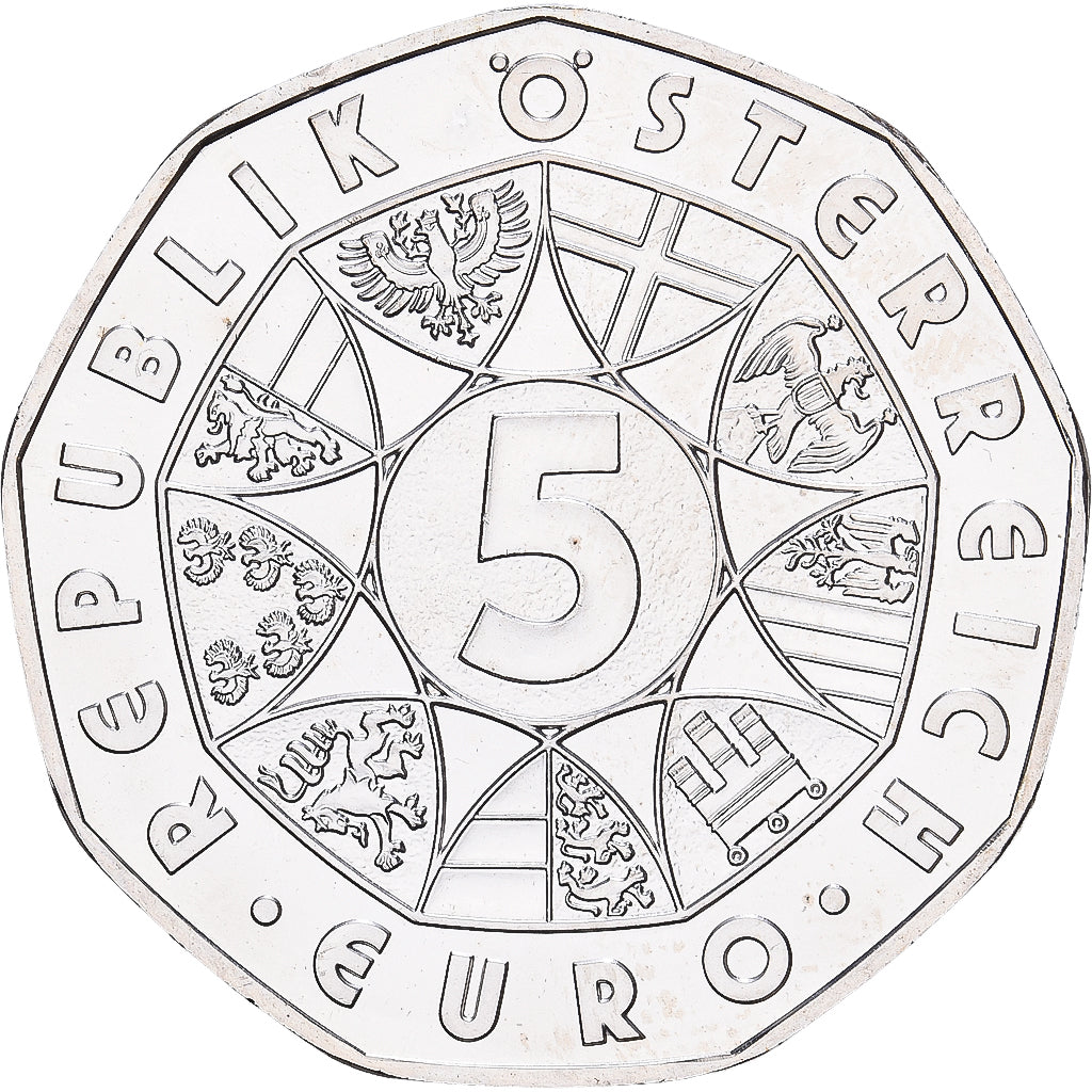 Autriche, 5 Euro, 250e anniversaire de la naissance de Wolfgang Amadeus Mozart