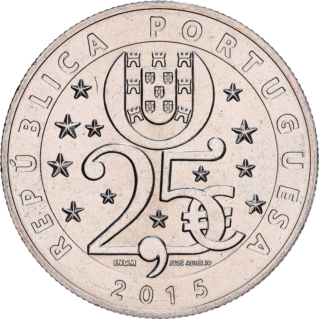Portugal, 2,5 Euro, Une monnaie - Une cause : Le changement climatique, 2015