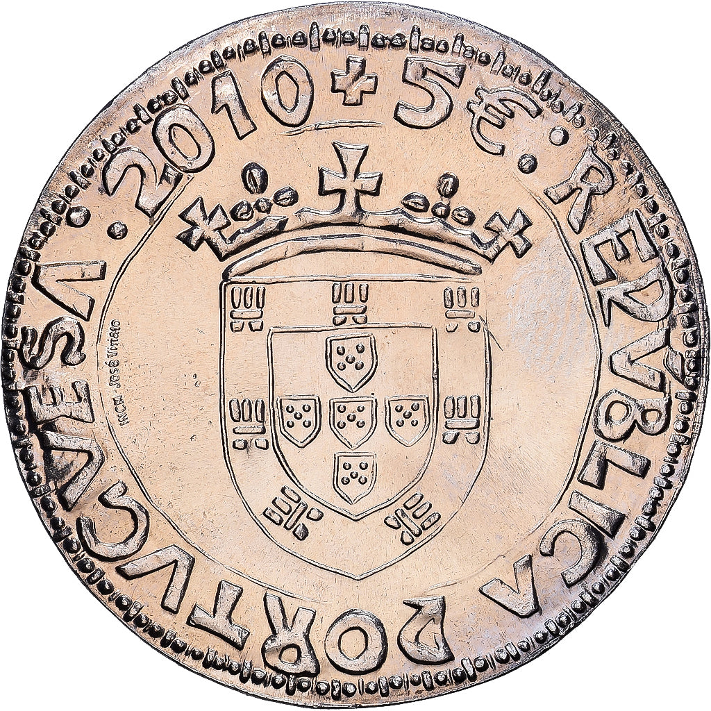 Portogallo, 5 Euro, Justo datant du règne de Jean II, 2010, INCM, Rame-nichel
