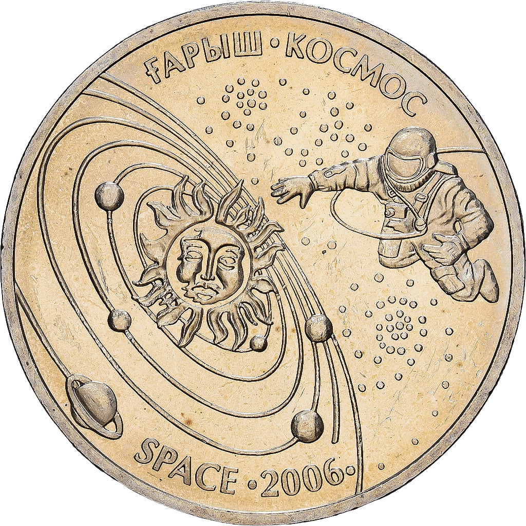 Kazachstan, 50 Tenge, 2006, Kazakhstan Mint, Miedź-Nikiel, MS(60-62), KM:73