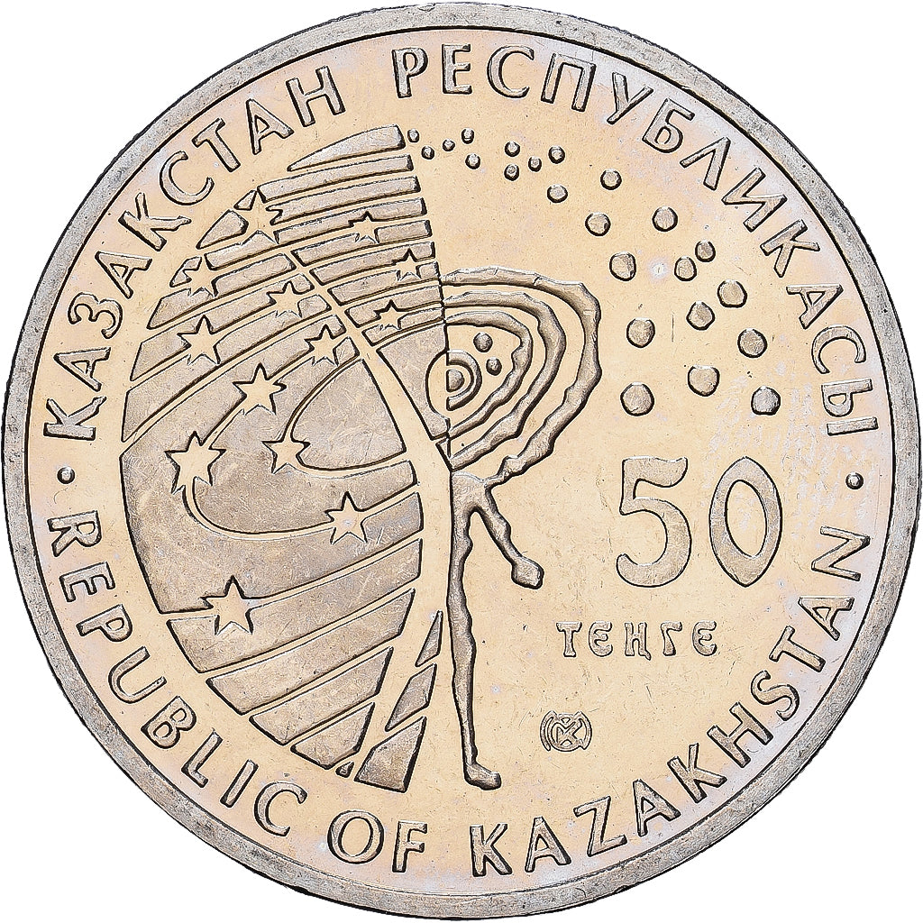 Münze, Kasachstan, 50 Tenge, 2010, Kazakhstan Mint, UNZ, Kupfer-Nickel, KM:174