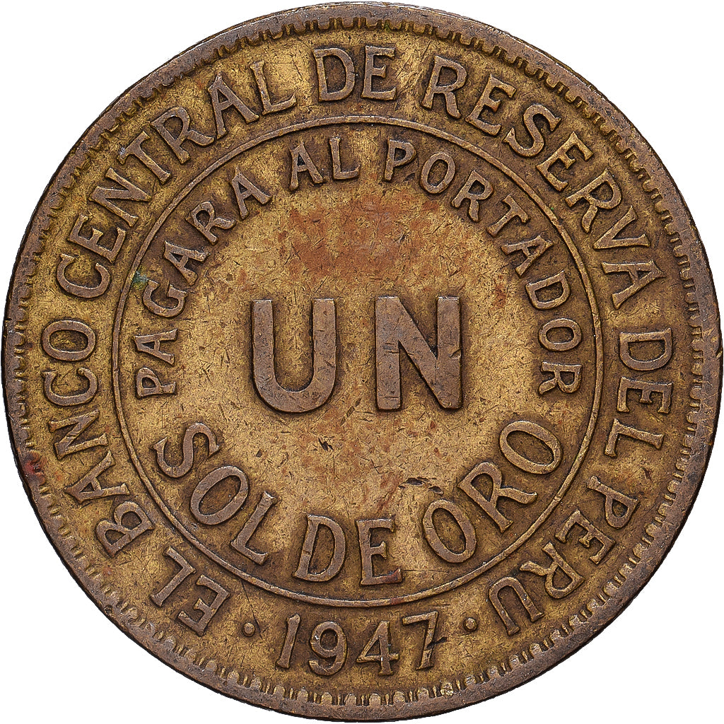 Perù, Sol, 1947, Philadelphia, Ottone, BB, KM:222
