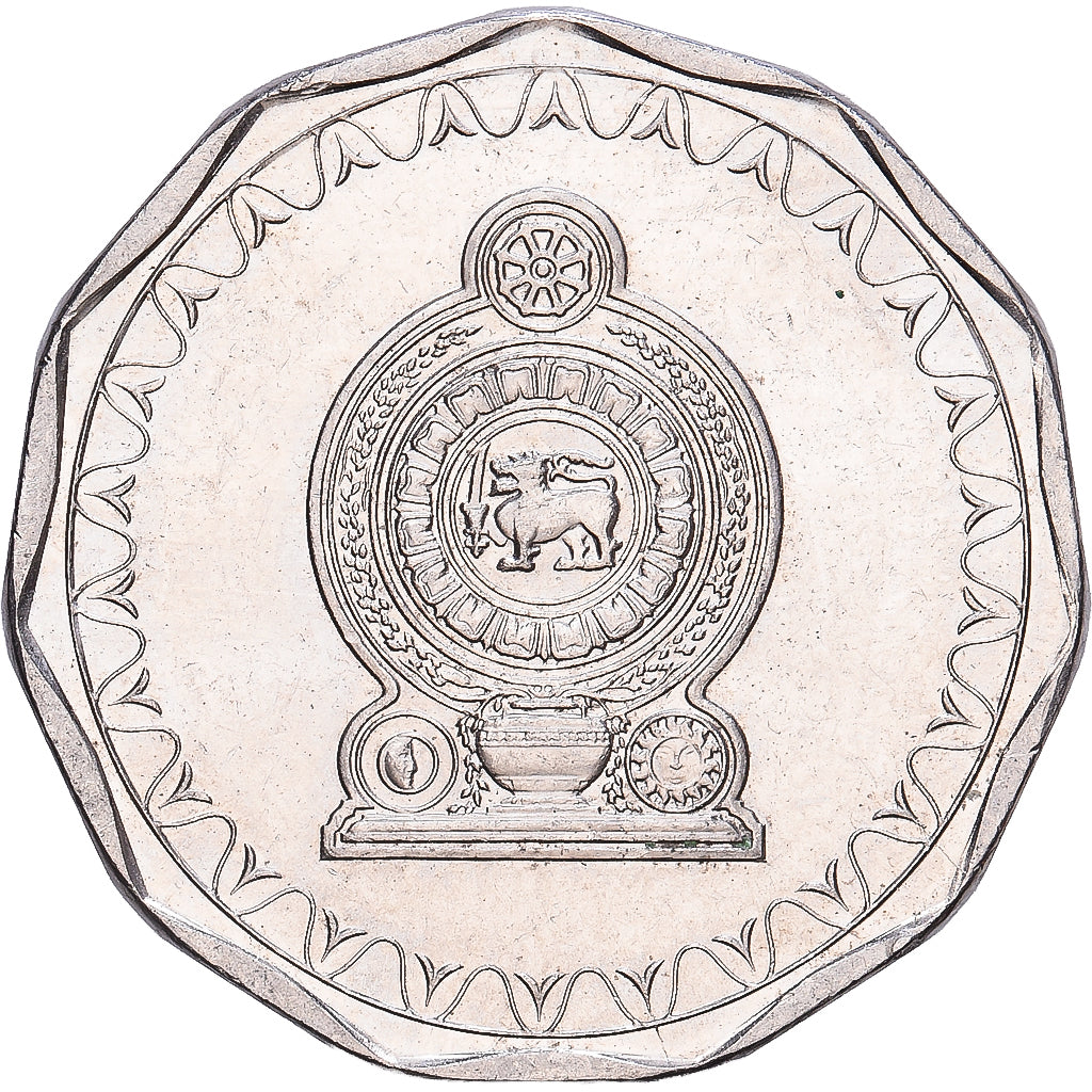 Ceylon, 10 Rupees, 2011, Royal Mint, Acier plaqué nickel, SS+, KM:181