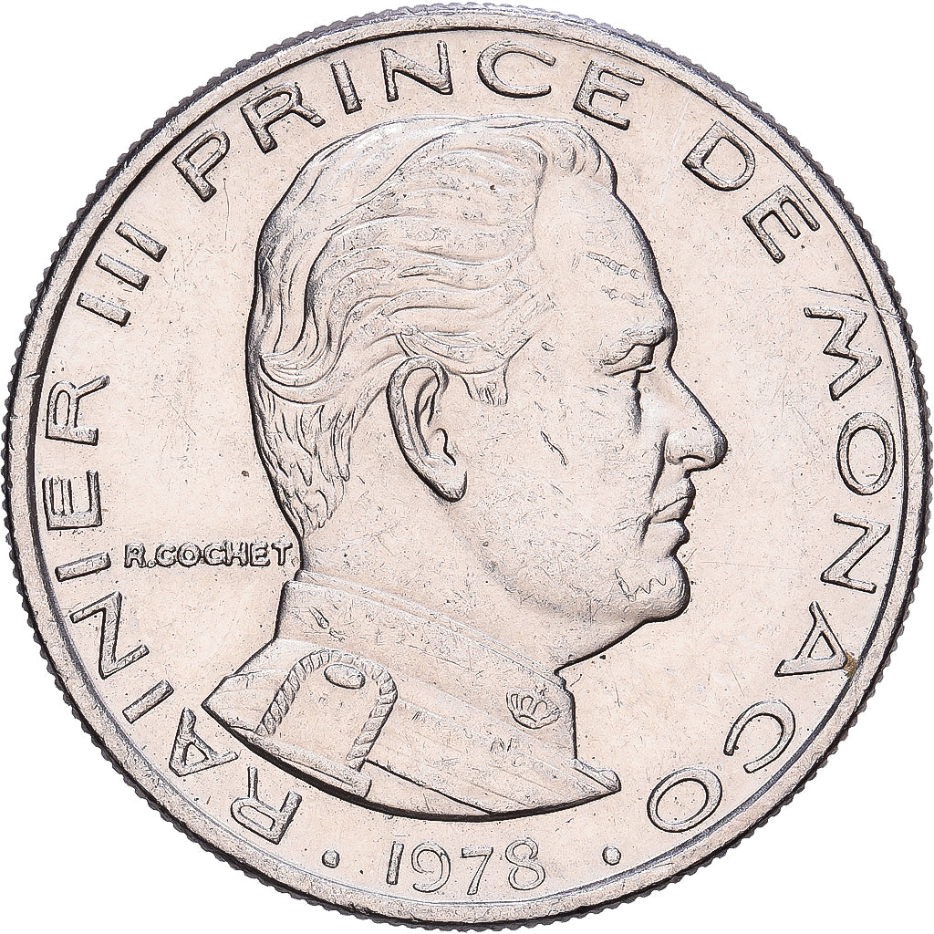 Mónaco, 1 Franc, 1978, Monnaie de Paris, Níquel, MS(60-62), KM:140