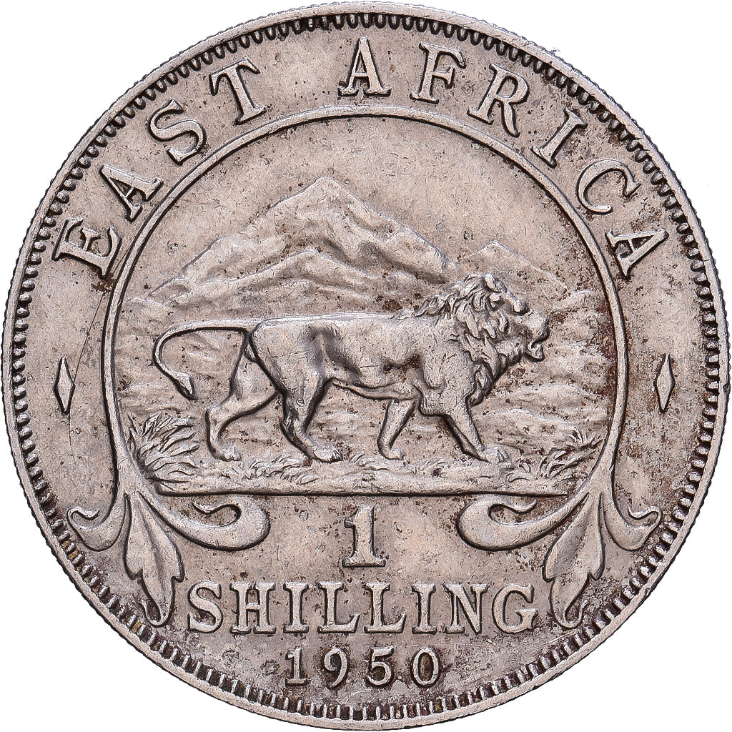 British East Africa, 1 Shilling, 1950, Royal Mint, Cupronickel, SS+, KM:31