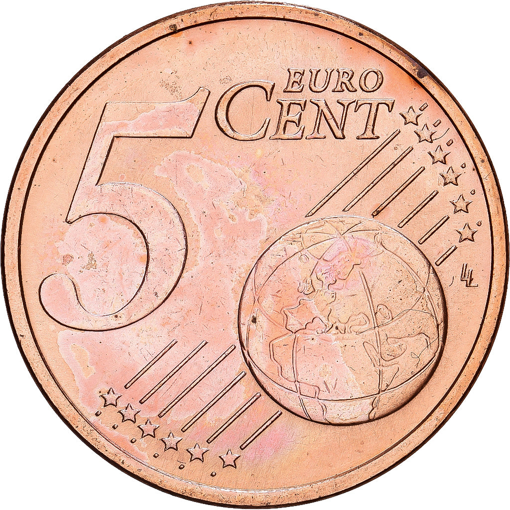 Slowakei, 5 Centimes, la crête Krivan, 2009, Kremnica, Acier plaqué cuivre