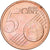 Slowakei, 5 Centimes, la crête Krivan, 2009, Kremnica, Acier plaqué cuivre