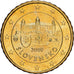 Slowakei, 10 Centimes, le château de Bratislava, 2009, Kremnica, Nordic gold