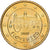 Slowakei, 50 Centimes, le château de Bratislava, 2009, Kremnica, Nordic gold