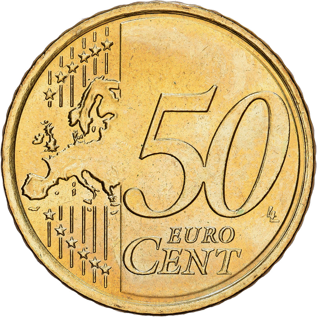 Slovaquie, 50 Centimes, le château de Bratislava, 2009, Kremnica, Or nordique