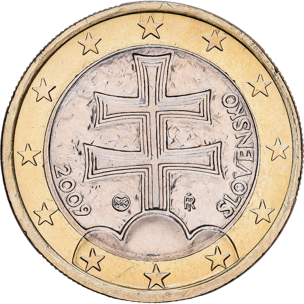 Slowakei, 1 Euro, 2009, Kremnica, Bi-Metallic, UNZ, KM:101
