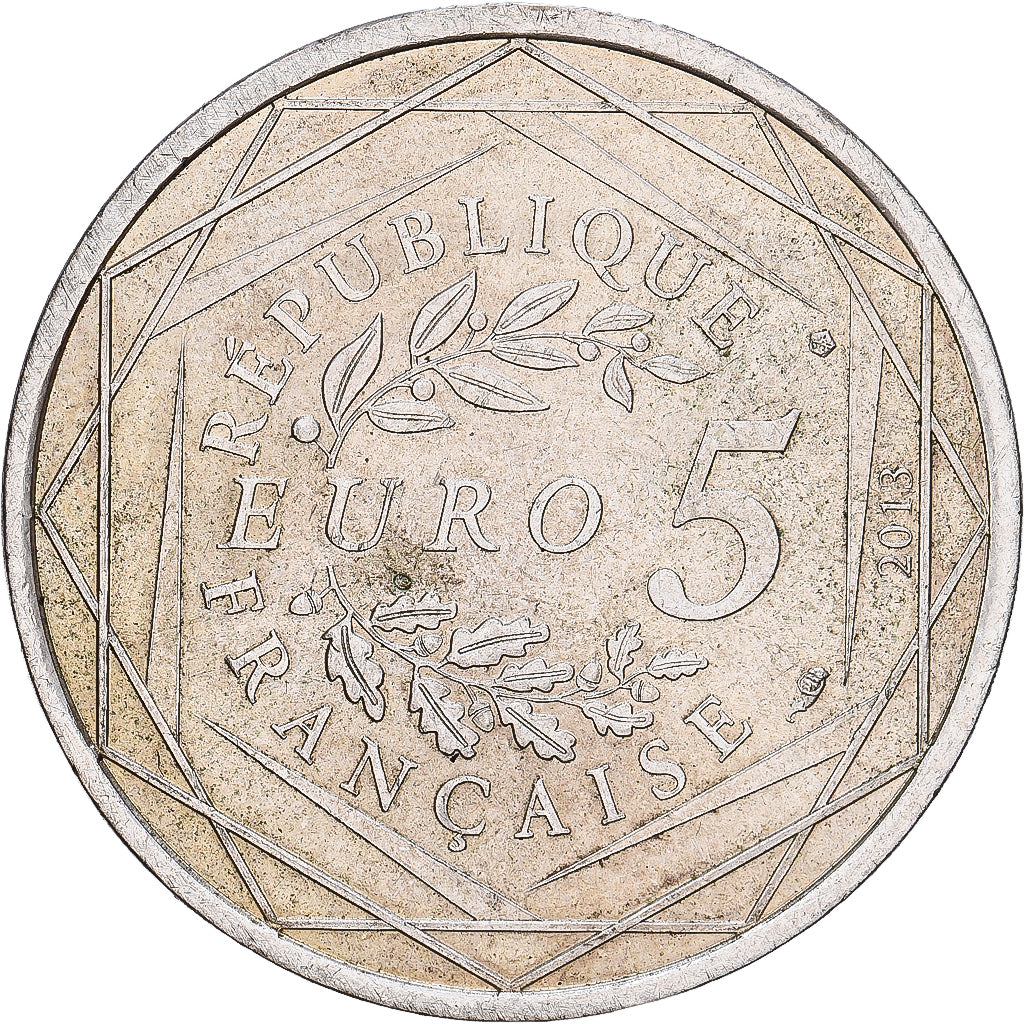 France, 5 Euro, Les valeurs de la République, 2013, Monnaie de Paris, Billon
