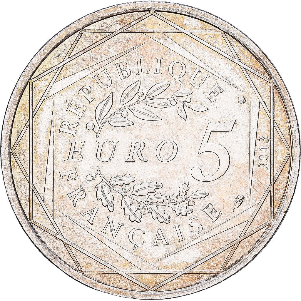 Francia, 5 Euro, Les valeurs de la République, 2013, Monnaie de Paris, Vellón
