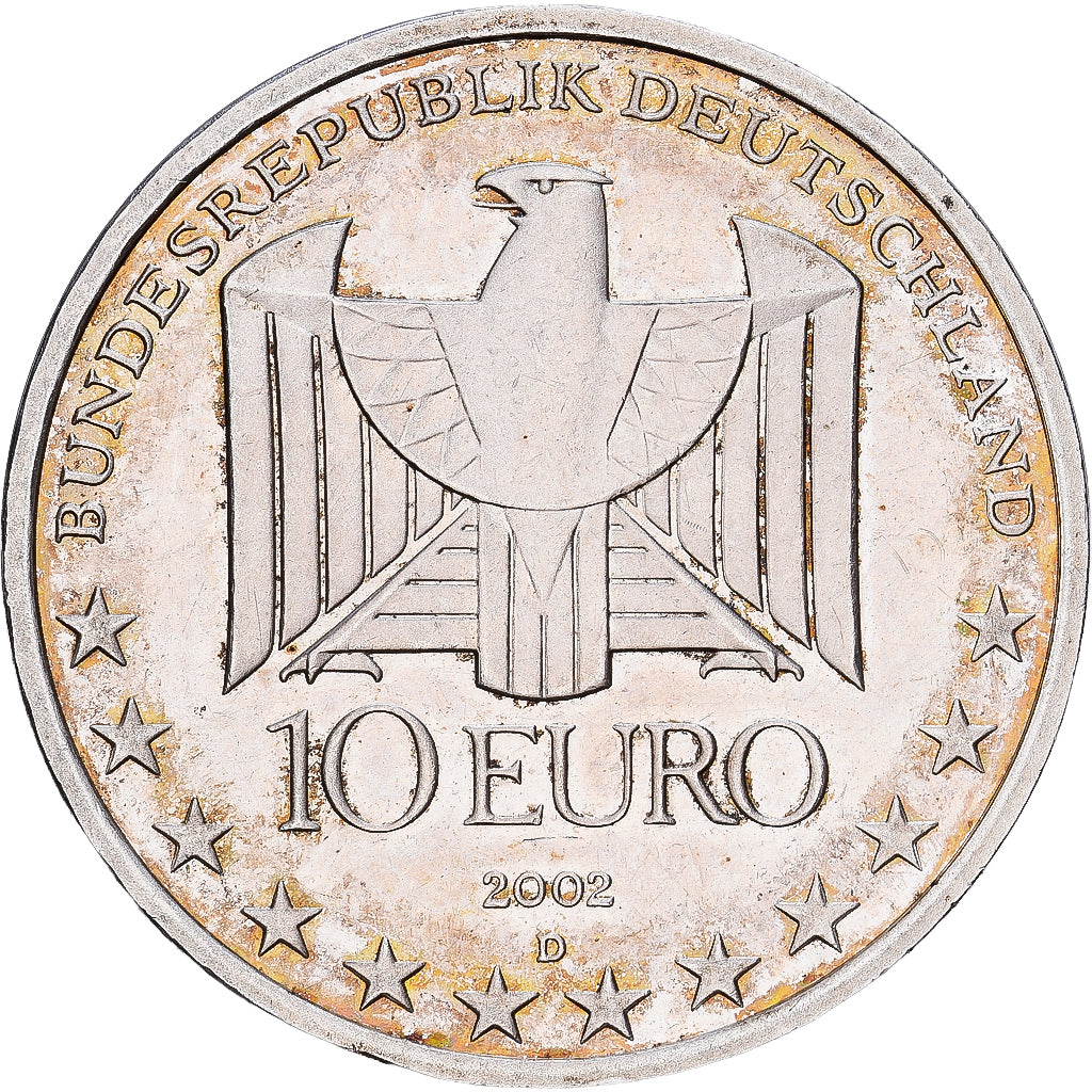 Federal Republic of Germany, 10 Euro, Centenaire du métro en Allemagne, 2002