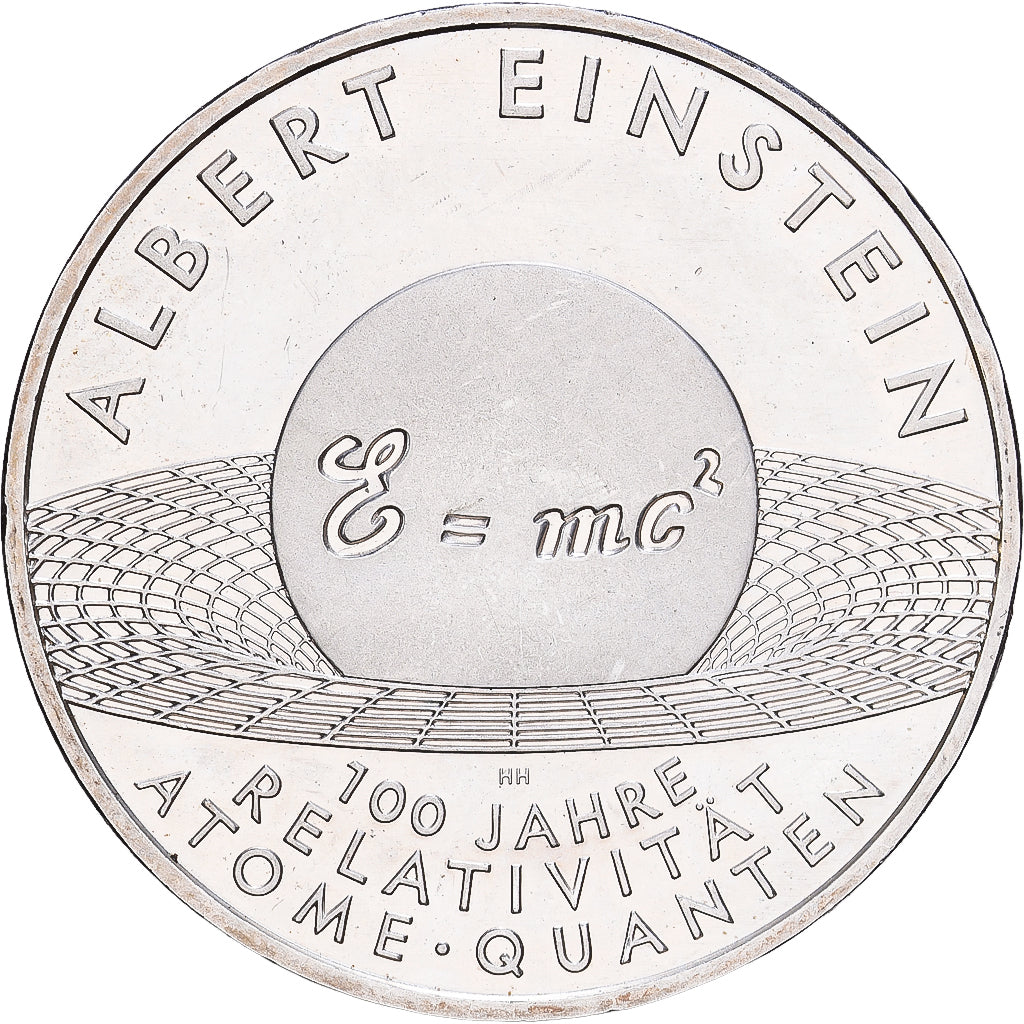 GERMANIA - REPUBBLICA FEDERALE, 10 Euro, Centenaire de la loi de la relativité