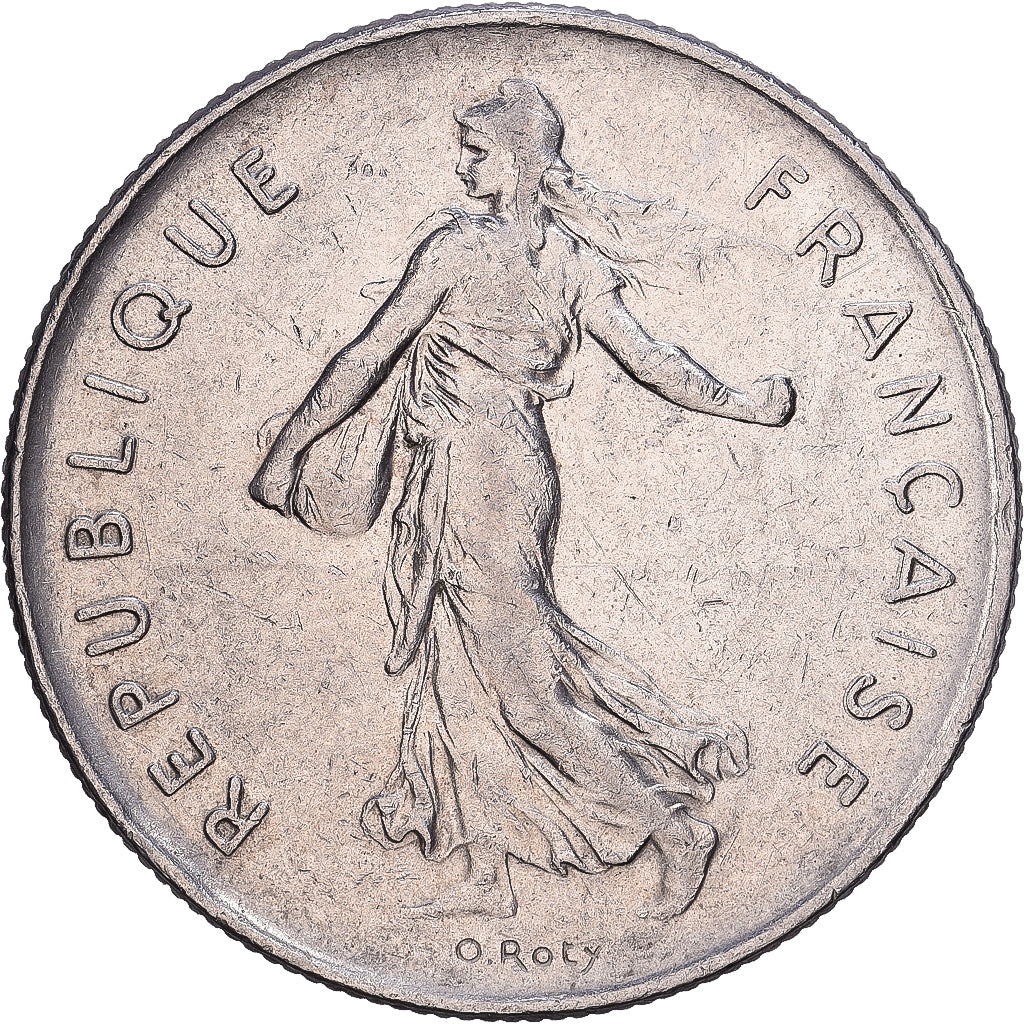 França, 5 Francs, 1973, Paris, Níquel, AU(50-53)