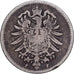 Germania, 1 Mark, 1874, Stuttgart, Argento, BB, KM:7