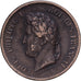 French Antilles, Louis Philippe I, 5 Cents, 1844, Paris, Bronze, SS