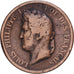 Französische Kolonien, Louis Philippe I, 10 Cents, 1839, Paris, Bronze, S+