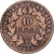 Colonie francesi, Louis Philippe I, 10 Cents, 1839, Paris, Bronzo, MB+, KM:13