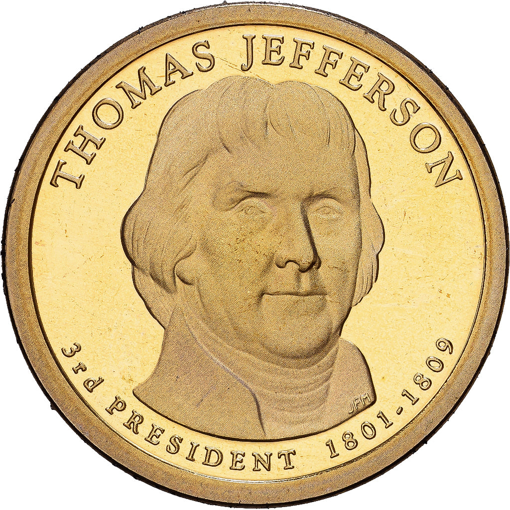 Stati Uniti, 1 Dollar, Thomas Jefferson, 2015, U.S. Mint, Rame-ottone, SPL