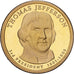 Stati Uniti, 1 Dollar, Thomas Jefferson, 2015, U.S. Mint, Rame-ottone, SPL