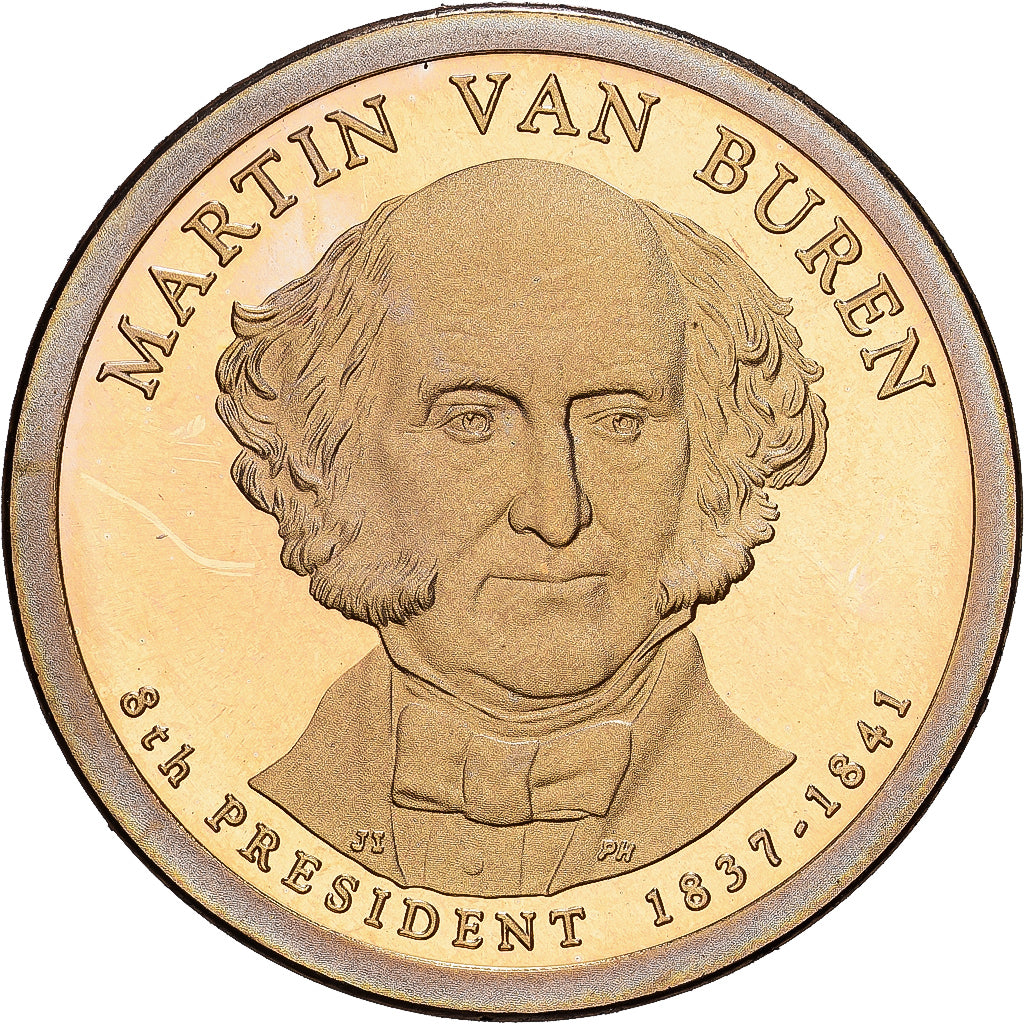 États-Unis, 1 Dollar, Martin Van Buren, 2015, U.S. Mint, Copper-Brass, SPL
