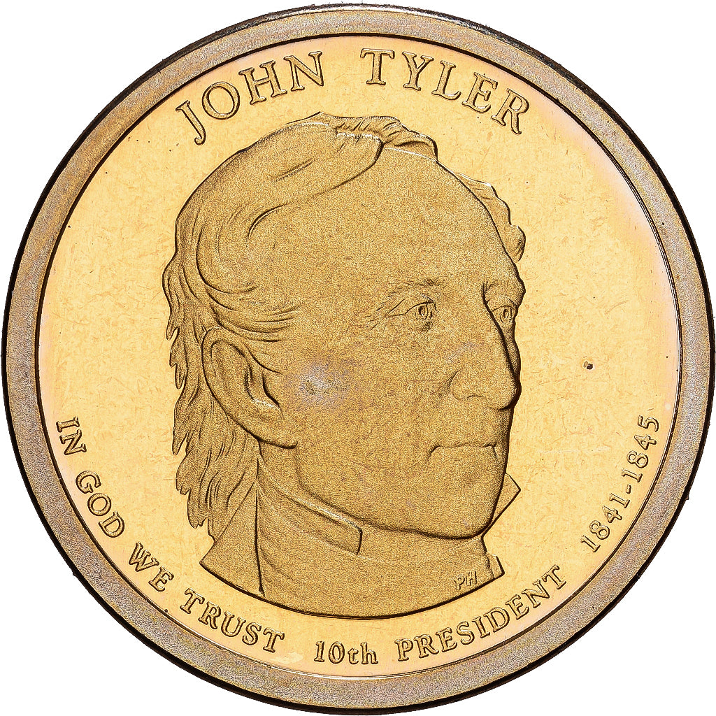 Stati Uniti, 1 Dollar, John Tyler, 2015, U.S. Mint, Rame-ottone, SPL