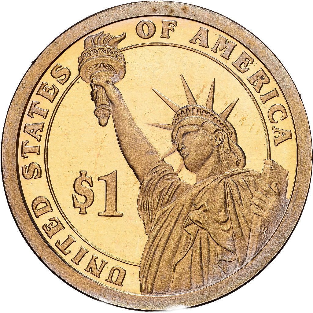 USA, 1 Dollar, James Madison, 2015, U.S. Mint, Miedź-Mosiądz, MS(63)