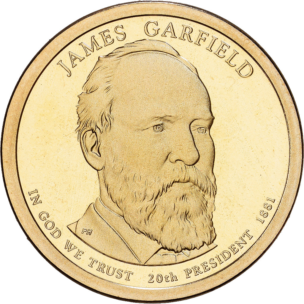 United States, 1 Dollar, James Garfield, 2015, U.S. Mint, Copper-Brass, MS(63)