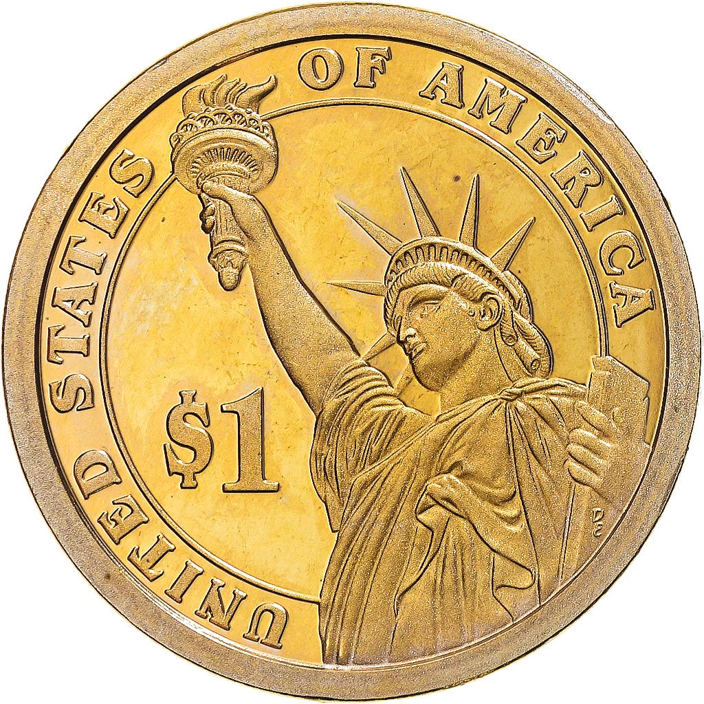 États-Unis, 1 Dollar, Grover Cleveland, 2015, U.S. Mint, Copper-Brass, SPL