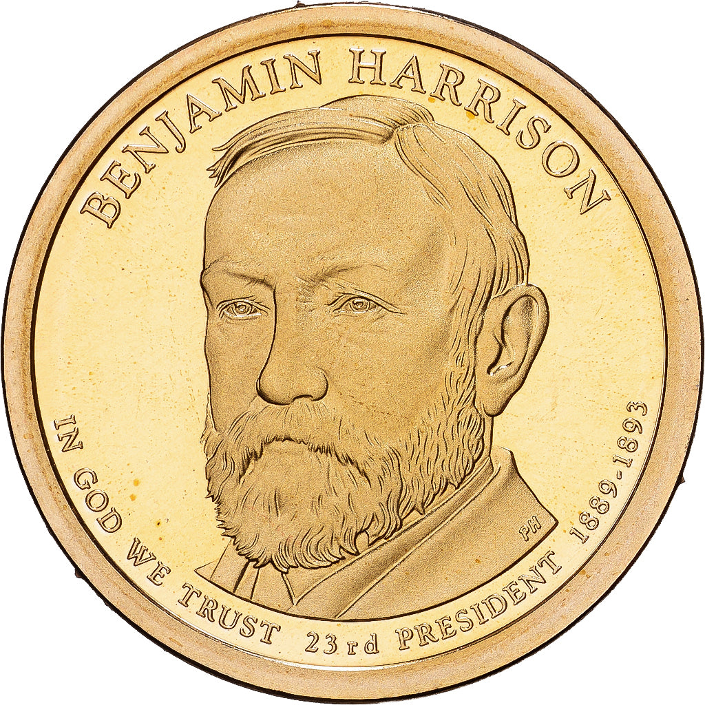 États-Unis, 1 Dollar, Benjamin Harrison, 2015, U.S. Mint, Copper-Brass, SPL