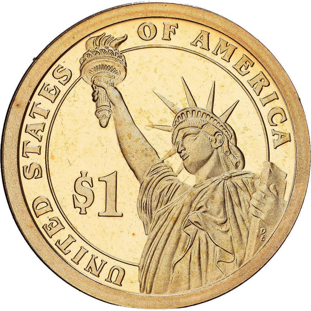 USA, 1 Dollar, Abraham Lincoln, 2015, U.S. Mint, Miedź-Mosiądz, MS(63)