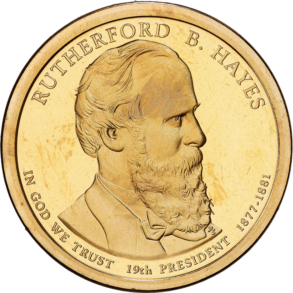 États-Unis, 1 Dollar, Rutherford B. Hayes, 2015, U.S. Mint, Copper-Brass, SPL