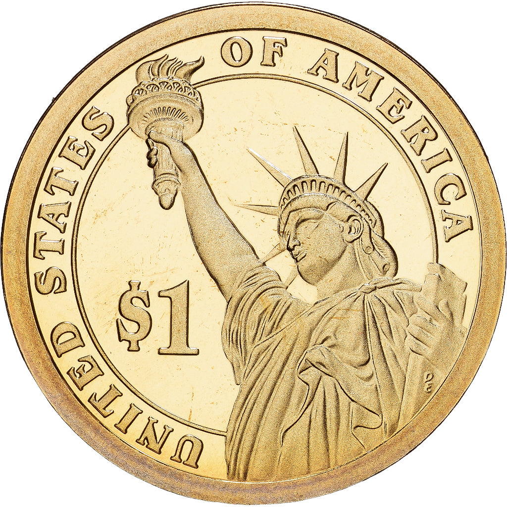 United States, 1 Dollar, Franklin Pierce, 2015, U.S. Mint, Copper-Brass, MS(63)