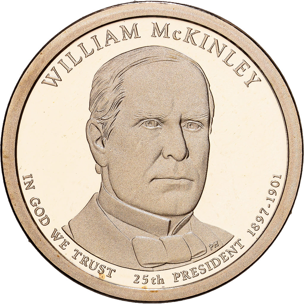 États-Unis, 1 Dollar, William Mc Kinley, 2015, U.S. Mint, Cupronickel, SPL