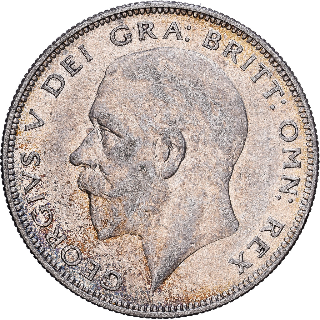 Gran Bretaña, George V, Half crown, 1936, British Royal Mint, Plata, BC+