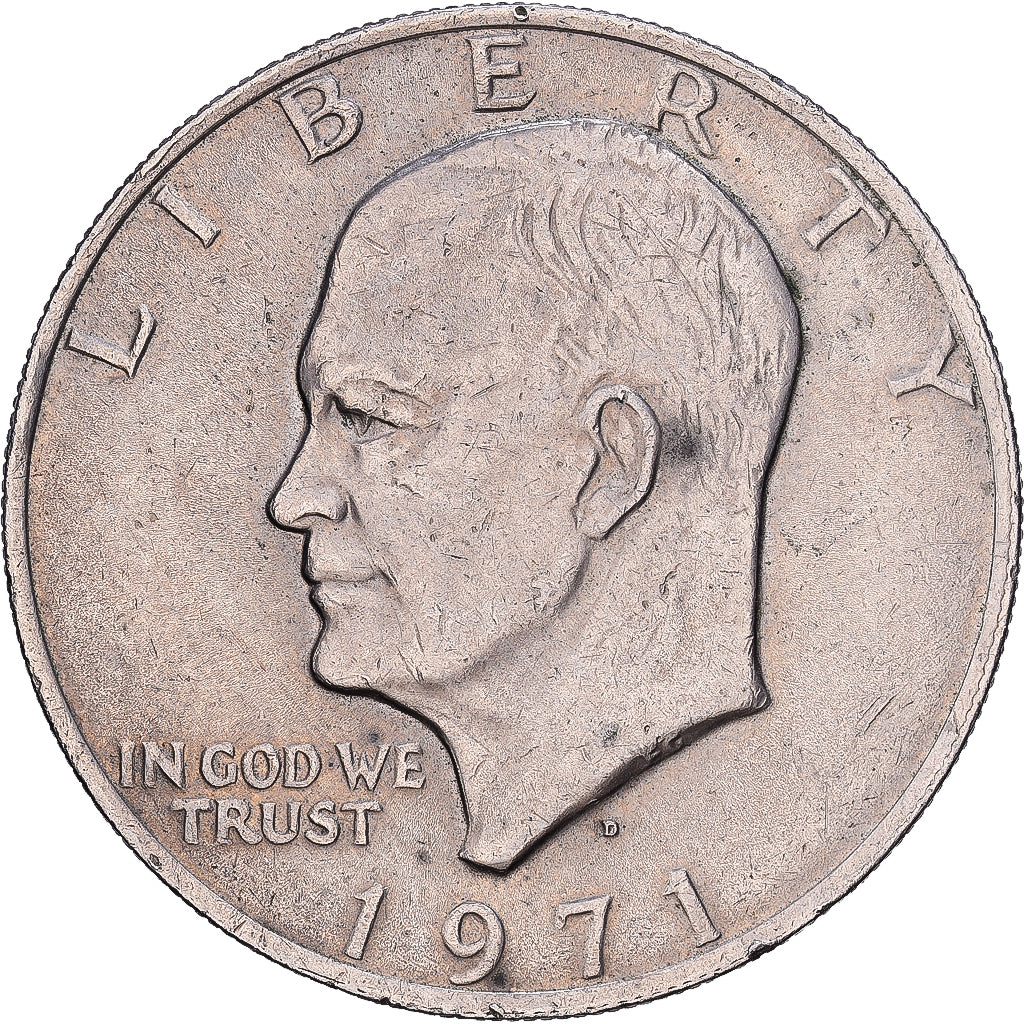 Stati Uniti, Dollar, Eisenhower, 1971, U.S. Mint, Rame ricoperto in rame-nichel