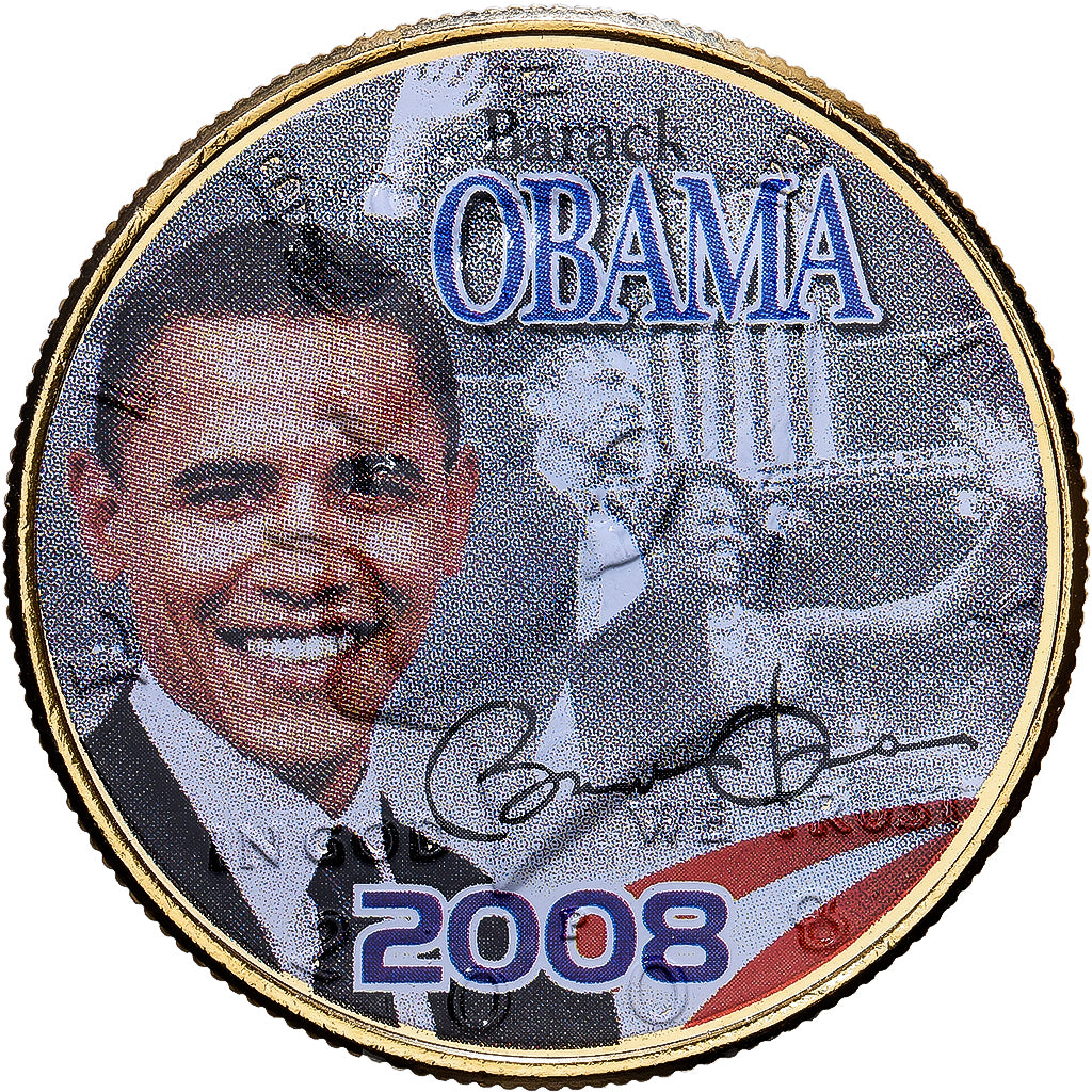 États-Unis, Half Dollar, Barack Obama, 2008, Philadelphie, Cupro-nickel, SPL