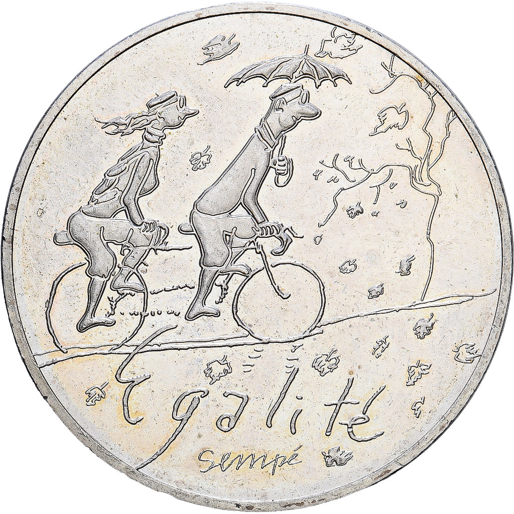 Frankreich, 10 Euro, Sempé - Egalité, 2014, Silber, SS+, Gadoury:EU718
