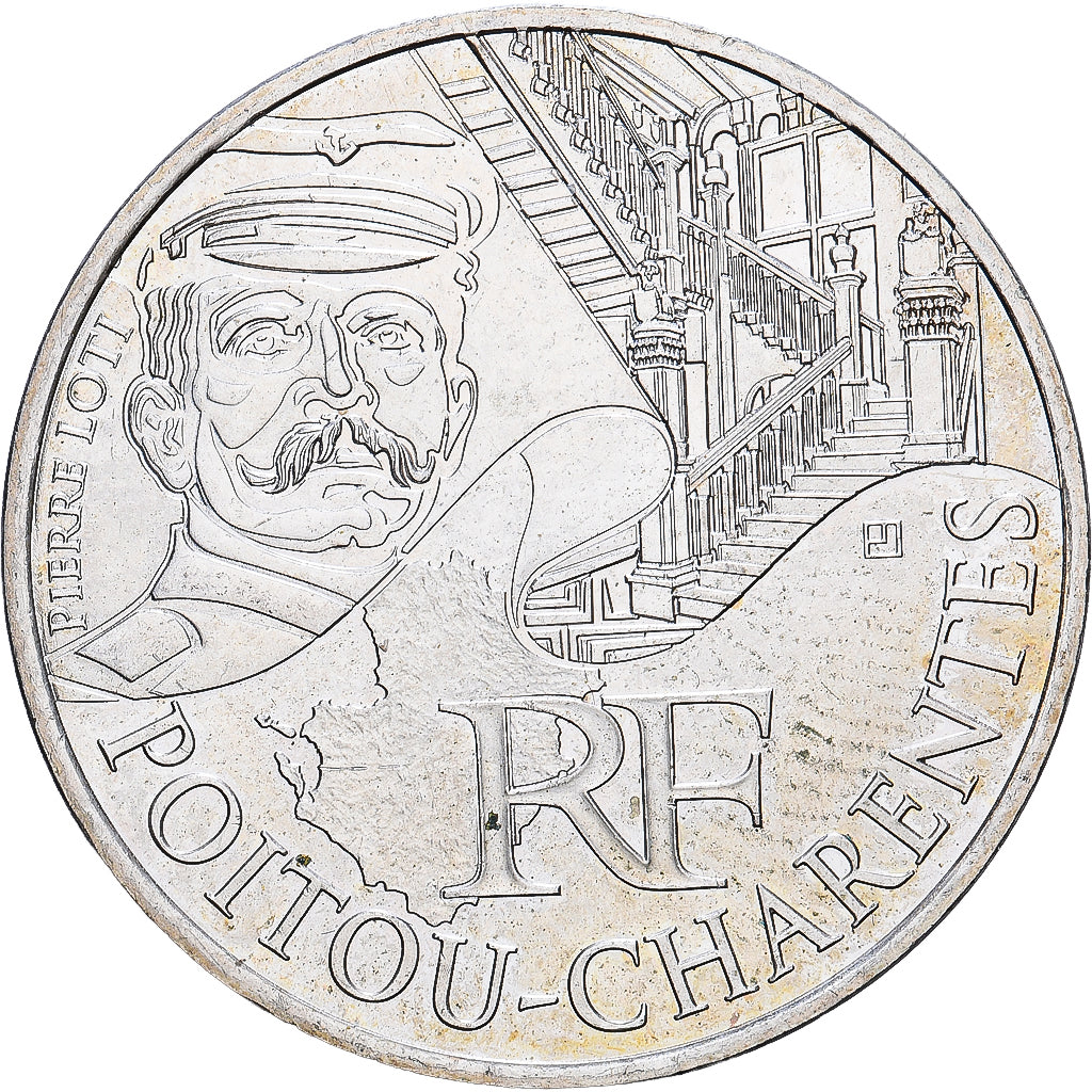 France, 10 Euro, Poitou-Charente, 2012, Monnaie de Paris, Argent, SUP+