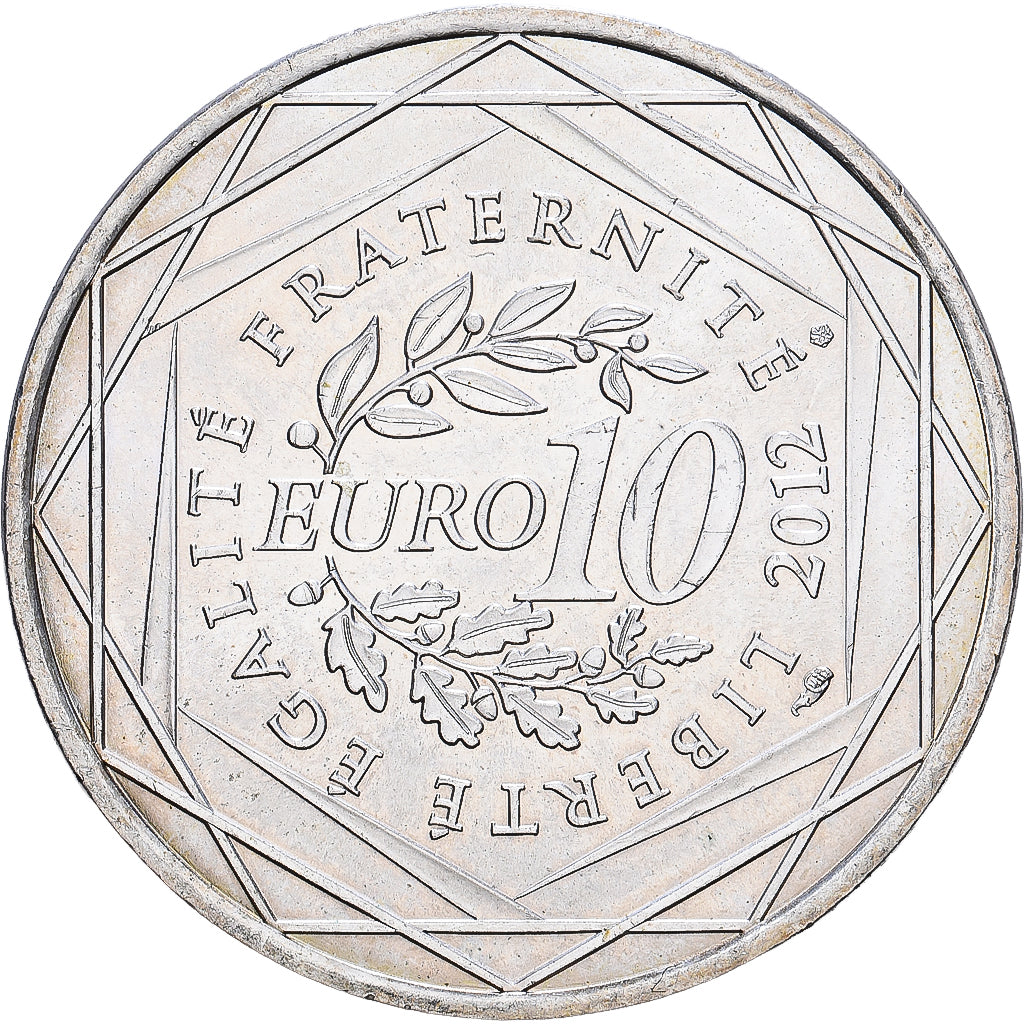 France, 10 Euro, Poitou-Charente, 2012, Monnaie de Paris, Argent, SUP+