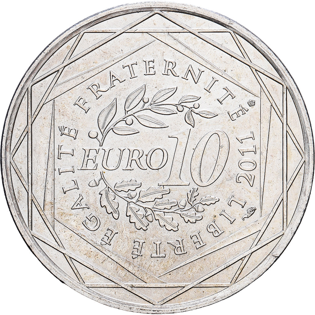 Frankreich, 10 Euro, 2011, Paris, Silber, VZ, Gadoury:EU450, KM:1745