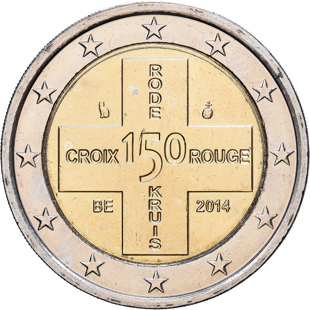Belgia, 2 Euros, 150e anniversaire de la fondation de la Croix-Rouge de