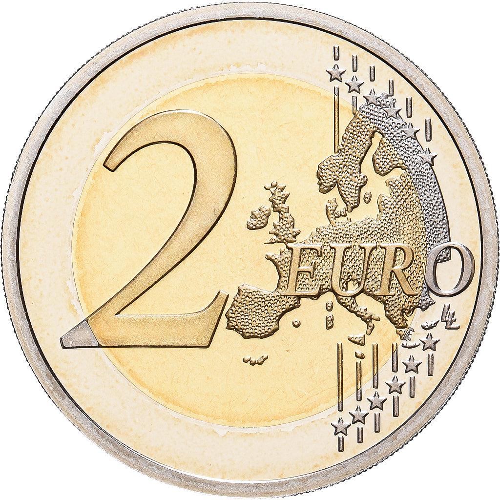 France, 2 Euro, Présidence de l'Union Européenne, 2008, Paris, Bi-Metallic