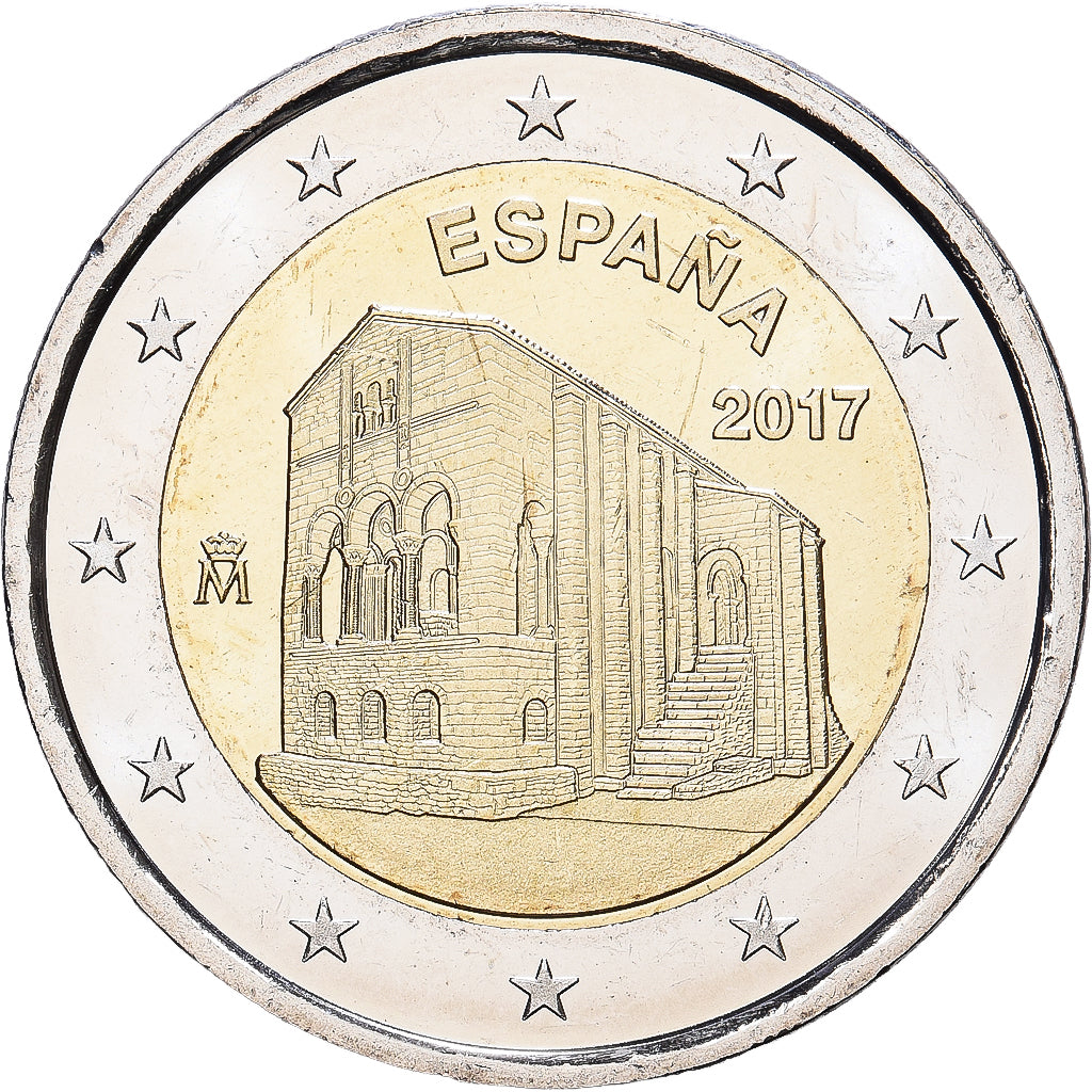 Spain, 2 Euro, Églises du Royaume des Asturies, 2017, monnaie royale de madrid