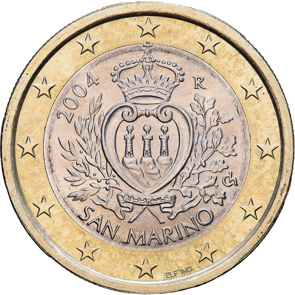 San Marino, Euro, 2004, Rome, Bi-Metallic, MS(60-62), KM:446