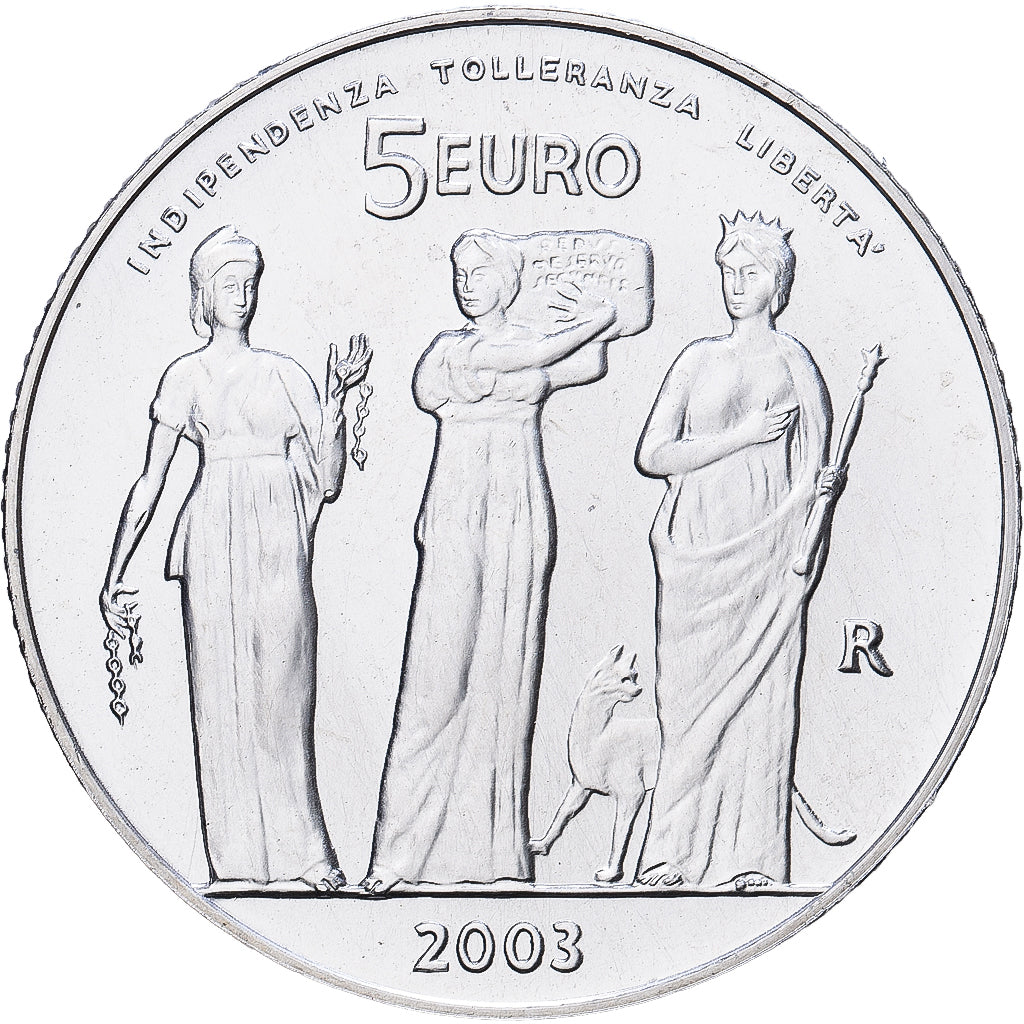 San Marino, 5 Euro, 2003, Rome, Silver, MS(63), KM:452